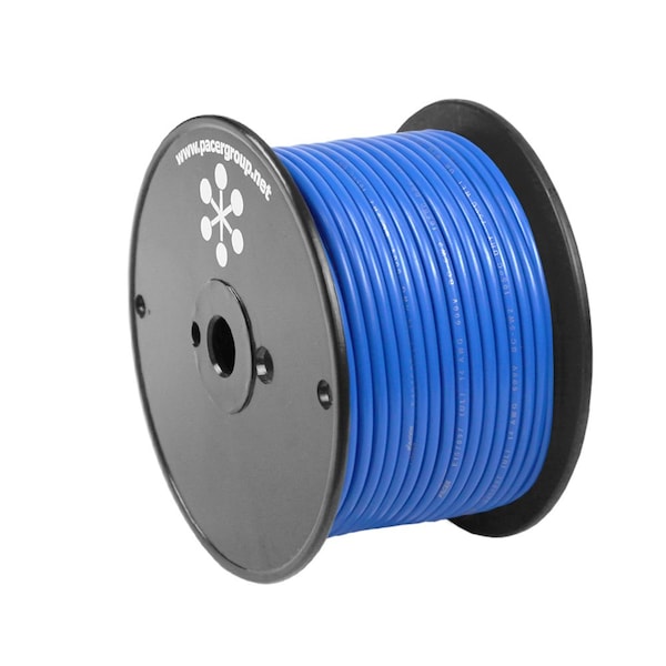 Primary Wire, Marine, 14 AWG, 1C C, Blue, PVC, Stranded, 600V, 100 ft.